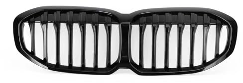 AJOHBM Front Kühlergrille Für B&MW F40 1er-Reihe 2019 2020 2021 Glänzend Schwarzer Front-Ersatzgrill Für Die Motorhaube Autozubehör Auto Frontgrill