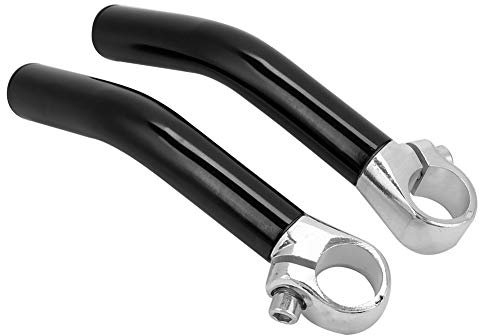 PerGar Fahrrad-Lenkerenden, Lenkerenden für Mountainbike, Aluminiumlegierung, Mountainbike, Rennrad, Lenker-Lenkerende, Fahrrad-Lenkerverlängerung, Lenkerverlängerungen (Schwarz)
