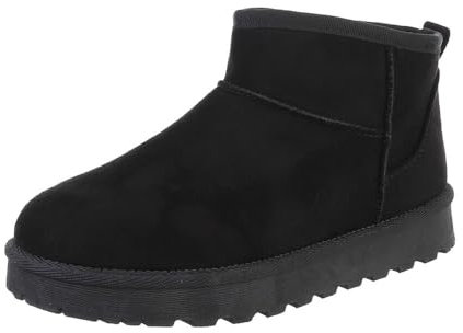 Ital Design Damenschuhe Stiefeletten Plateaustiefeletten, 88-155-, Textil, Schwarz, Gr. 38