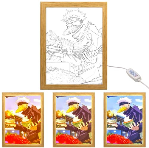 MeYuxg Kreative Bilderrahmen, Anime Dekorative Malerei Satoru Gojo, Heimdekoration für Wohnzimmern, Schlafzimmern und Cafés, Stil 6