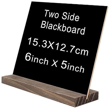 VOSAREA Home Bar Hotel Decor Doppelseitige Tafel Mini Schreibtafel Solide Basis Stehen