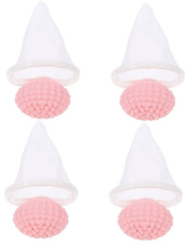 HOUDERCO 4 PièCes Attrape Poils Machine À Laver RéUtilisable Filet Filtrant pour Peluches Poils Animaux Accessoire Pratique pour Entretien Lave-Linge