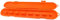 Phefop Sägenkettenlagerbox, Kunststoff Tragbarer Sägen -Aufbewahrungsbox Universal Chain Sägehalter für Ketten Bis zu 20 Zoll (ORANGE)