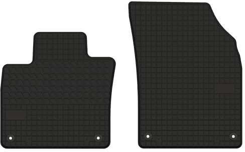 Gummimatten Vorne Gummi Fußmatten passend für Volvo XC90 II (2014-2021) - Passgenau Schwarz
