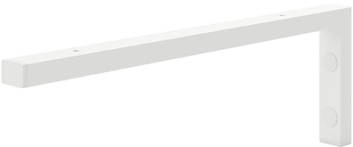 HOLZBRINK Regalwinkel Metall 45x15 cm HLA-B (1 St.) | Wandkonsole für Aufsatzwaschbecken, Schwerlastwinkel für Küchenregal, Wohnzimmerregal | Farbe: Weiß