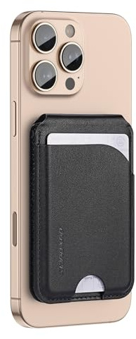 DUX DUCIS For MagSafe Wallet, 4 Card Holder, Vegan Leather, Versatile Wallet Stand, for iPhone 17/16/15/14/13/12 Series and Selected Samsung Devices, Black