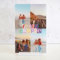 Cristal Plaque Placa Feliz Cumpleaños y 4 fotos personalizables – Metacrilato Premium y Base de metacrilato o Marco Led – Regalo Original para Amigos y Familiares