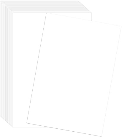 50 Blatt - 250g Papier A4 Weiß Papier, weißes Kartonpapier A4, Dicker Papier, Fotokarton, Weißes Druckerpapier, zeichenkarton, Bastelpapier für Malen, Einladungen, Menükarten, Basteln