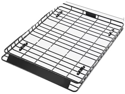 Dachträger Stangen Dachgepäckträgerkorb 64 X 39 X 41 Zoll Universal-Dachgepäckträger Rostfreier Stahllegierungs-Gepäckhalter Für SUV-LKW Dachgepäckträger(64x50in)