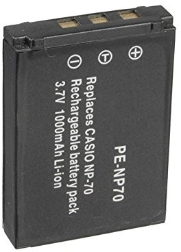 Amsahr Digital Replacement Camera and Camcorder Battery for Casio NP-70, Exilim Zoom Z250
