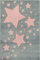 Livone Hochwertiger Kinderteppich Kinderzimmer Babyteppich mit Sternen Punkte in Silber grau rosa Größe 160 x 220 cm