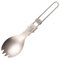 Alpkit SnapWire Foon Titanium Folding Spork, Cutlery