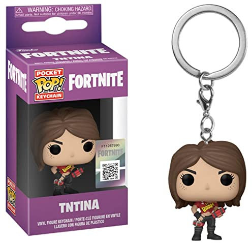 Funko Pop! Keychain: Fortnite - TNTina - Minifigura de Vinilo Coleccionable Llavero Original - Relleno de Calcetines - Idea de Regalo- Mercancia Oficial - Video Games Fans - Minifigura