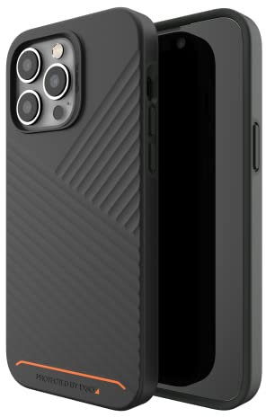 ZAGG Gear 4 Denali Snap D30 Protective Case Compatible with iPhone 14 Pro Max, Hard Case, Shockproof, Wireless Charging, MagSafe, (Black)