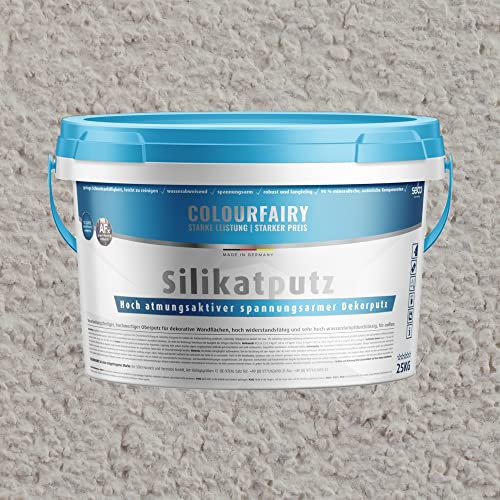 Colourfairy Silikat Fassadenputz weiss 25 kg Kratzputzstruktur (K) 2 mm