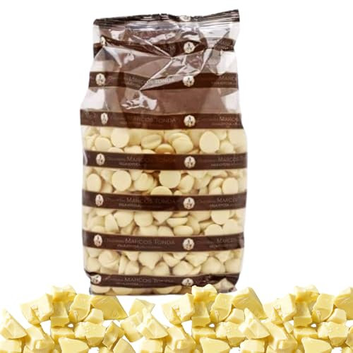 Pepitas De Chocolate Marcos Tonda - Pepitas Chocolate | Chocolate Blanco | Chocolates Originales Para Regalar | Chips De Chocolate 1000g | Desde 1793