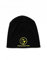 SCHIETWETTER Accessoire Kinder Mütze, Leichte Beanie, Übergangsmütze, dünne Kopfbedeckung, Logo-Print, stretch, warm, einfarbig schwarz-gelb 52