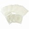 100 Pack Premium CD DVD Sleeves Cases,Thick Non-Woven Material Double-Sided Refill Plastic Sleeve for CD and DVD Storage Binders Disc Case with Drop-Proof Closure(New White)