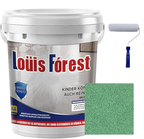 ZZLMDZ Pintura epoxi de color arena para pisos, pintura epoxi Louis Forest, pintura de suelos autonivelantes de arena de colores, para hormigón, azulejos, mármol (verde, 500 g)
