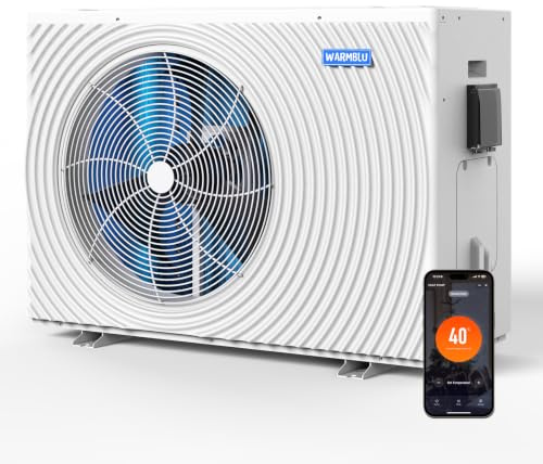 H10 Inverter Pool-Wärmepumpe 10 kW | Poolheizung für Pools von 34-45 m³ | COP 16, >45% Energieersparnis, WLAN App-Steuerung, Heiz- & Kühlfunktion, hocheffizient bei niedrigen Temperaturen, 220-240V