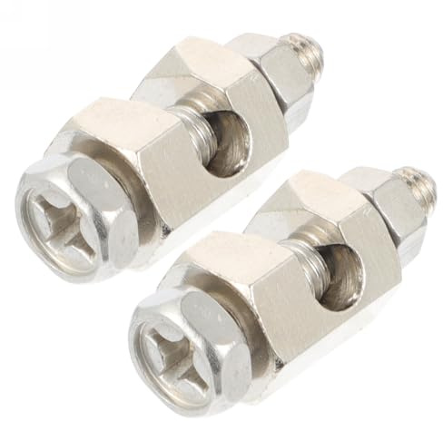 Levemolo 2pcs Photovoltaic Ground Lug Cable Clamps Solar Panel Wire Management Earth Grounding Protection Clips for Photovoltaic Systems