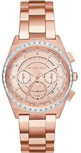 MICHAEL KORS Vail Rose Gold Dial Ladies Chronograph Watch