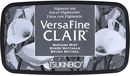 Tsukineko Morning Mist Versafine Clair Tinte Pad, Synthetisches Material, grau, 5,6 x 9,7 x 2,3 cm, 5.6 x 9.7 x 2.3 cm