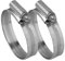 Jubilee® 2er Set Schlauchschellen mit Schneckenantrieb Alles in Edelstahl, 90-120mm