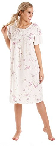 Ladies Short Sleeve Nightdress Jersey Polycotton Size UK 10-36 Plus