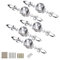BTSKY 5 Pack Crystal Drawer Knobs with Silver Plate - Diamond Shape Cabinet Knob Pull Handle Cupboard Wardrobe Drawer Pull Handle Furniture Knobs with Screws (170MM)