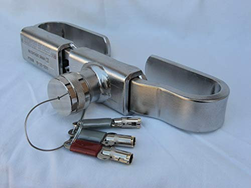 Cierre Cerradura Puertas CONTENEDORES y semirremolques con fallebas FC408 medidas de 30 a 48 cms - Made in Spain - El original pata negra ACERO INOXIDABLE 304