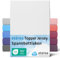 etérea Jersey Topper Spannbettlaken 90x200-100x200 cm Weiss für 5-10 cm Steghöhe 100% Baumwolle - Oekotex Spannbetttuch Matratzen Bett Bezug - Bettlaken 90x200cm - 100x200cm White