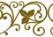 Dundee Deco MGAZB6003A Damast Goldene Ranken, selbstklebend, Spiegel, Fenster, Tapeten Bordüre, Rolle 10 m x 10 cm