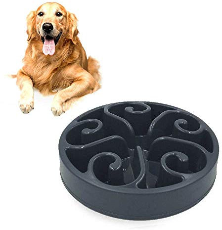 Slow Food Dog Bowl, mittlere und große Slow Feeder Dog Bowl, Maze Interactive Puzzle Bowl, Slow Diet Dog Food Bowl, Verschlucken und Expansionsstopp verhindern
