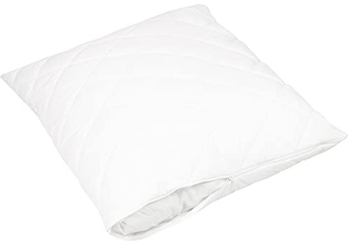 ZOLLNER gesteppter Kissenschutz in 70x90 cm – atmungsaktiver Schonbezug mit Reißverschluss - Baumwollmix - waschbar bis 95°C - Hotelqualität - Oeko Tex® Zertifiziert
