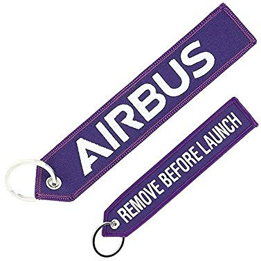 koolkrew Airbus Remove Before Launch bestickter Schlüsselanhänger