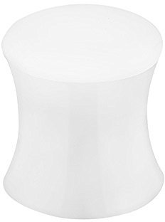Taffstyle Ohr Plug Flesh Tunnel Piercing Ohrpiercing Silikon Hider flexibel Double Flared 8mm Weiß