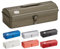 Toyo Steel Werkzeugkoffer Camber-top aus Stahl in der Farbe Grün, 37,3x16,4x12,4 cm, Y-350-MG