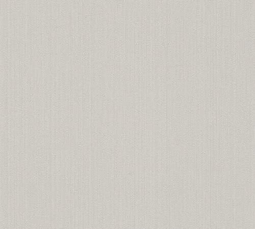 Livingwalls Unitapete The BOS Tapete einfarbig unifarben Vliestapete beige mit Glitzereffekt fein strukturiert 380983