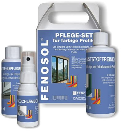 Fenosol Kunststofffenster Kunststoffreiniger Mini-Pflegeset farbig PVC-DEKOR