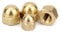 CONPHERON Brass Dome Cap Nuts Copper Dome Hex Nut M8, 4 Pack