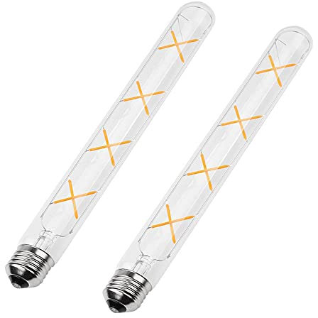 Ruihua 2 Stück E27 T30 8W Transparentes Glas LED Lampe Warmweiß 2700K Edison Vintage LED Filament Glühbirne(Entspricht 70W Halogenlampe) T300 700LM Energie Sparen Fadenlampe Glühbirne,300mm