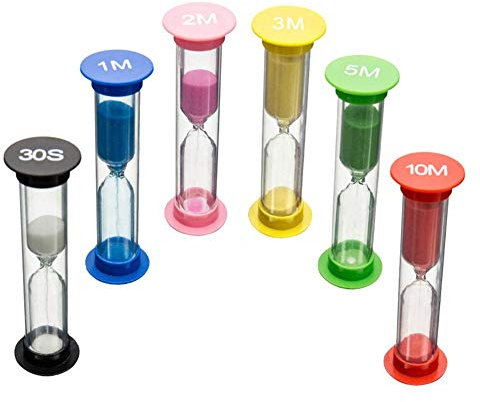 huihuijia Clessidra 5 Minuti Clessidra Spazzolino da Denti Timer per I Bambini Timer per I Bambini Uovo Timer per Ebollizione Uova Clessidra