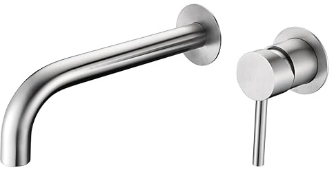 IMEX GLT023/AC MOSCU Grifo de Lavabo Empotrado Acero
