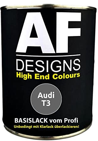 250 ml pintura de coche compatible con Audi T3, color gris nardo, pintura base lista compatible con pulverizar