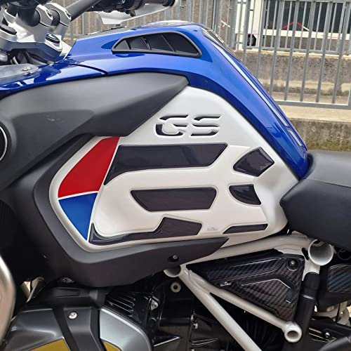 Resin Bike Adesivo Moto Compatibile con Bmw R 1250 GS Adventure 2019 2022. Protezione Moto Serbatoio Laterali. Adesivo 3D Resinato Compatibile con: HP, Rallye, Triple Black, 40Th e Trophy