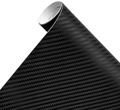 Cozylkx Pellicola Vinilica in Fibra Di Carbonio 3d, 50 cm x 3 m Adesivo Autoadesivo Per Auto Senza Bolle Pellicola Protettiva Interna Impermeabile Per Auto Moto E Laptop