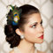 IYOU Pinces à cheveux en plumes de Paon Coiffeuse Verte Flapper Vintage Festival Prom Gatsby Accessoires pour cheveux pour Femmes