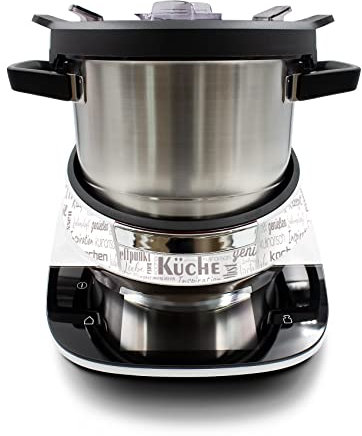 Deko Schutz Aufkleber kompatibel mit Küchenmaschine Bosch Cookit Design Sticker Klebefolie Zubehör Küchengerät wasserfest selbstklebend R208 (17 Wortwolke)