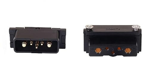 JOYSOG for hailong Battery Connector, ebike hailong Battery Power Discharge Connector Plug 4 Pins 5 Pins Male & Female Discharge Plug (5 Pins)